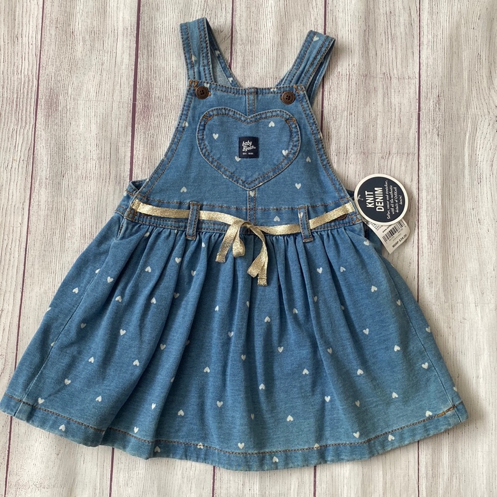 NWT 24 Months OshKosh Girls Overall Dress - CUTE!